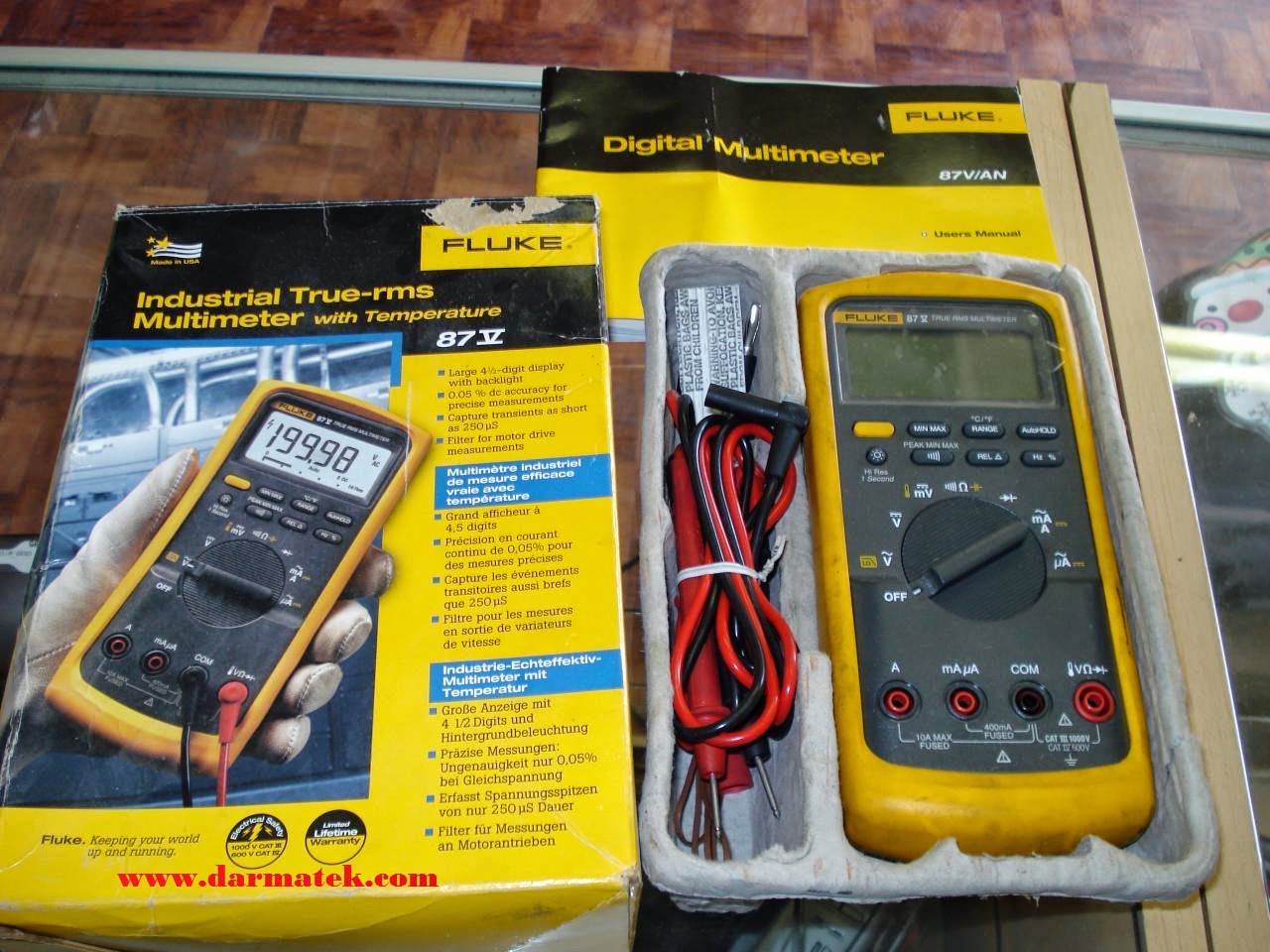 FLUKE 87V Digital Multimeter Toko Darmatek Indonesia
