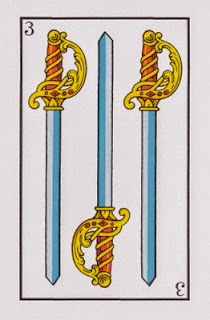 tres de espadas baraja epañola