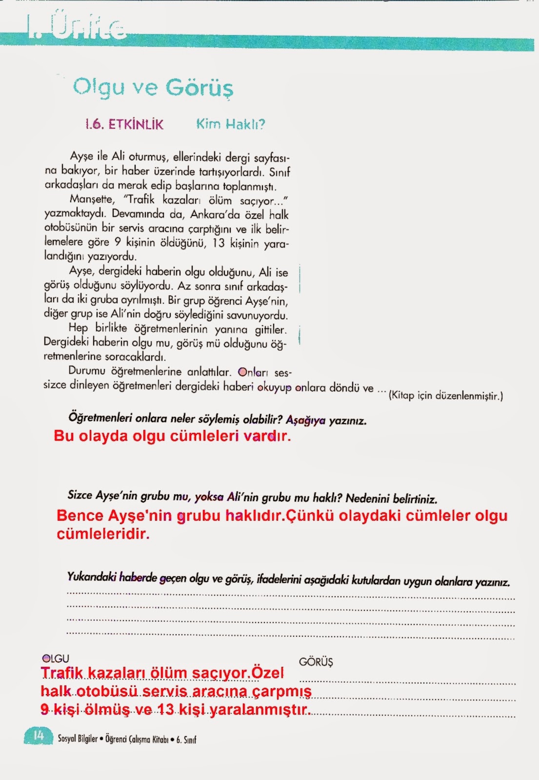 6. SINIF SOSYAL BİLGİLER DERSİ İM YAYINLARI ÖĞRENCİ ÇALIŞMA KİTABI