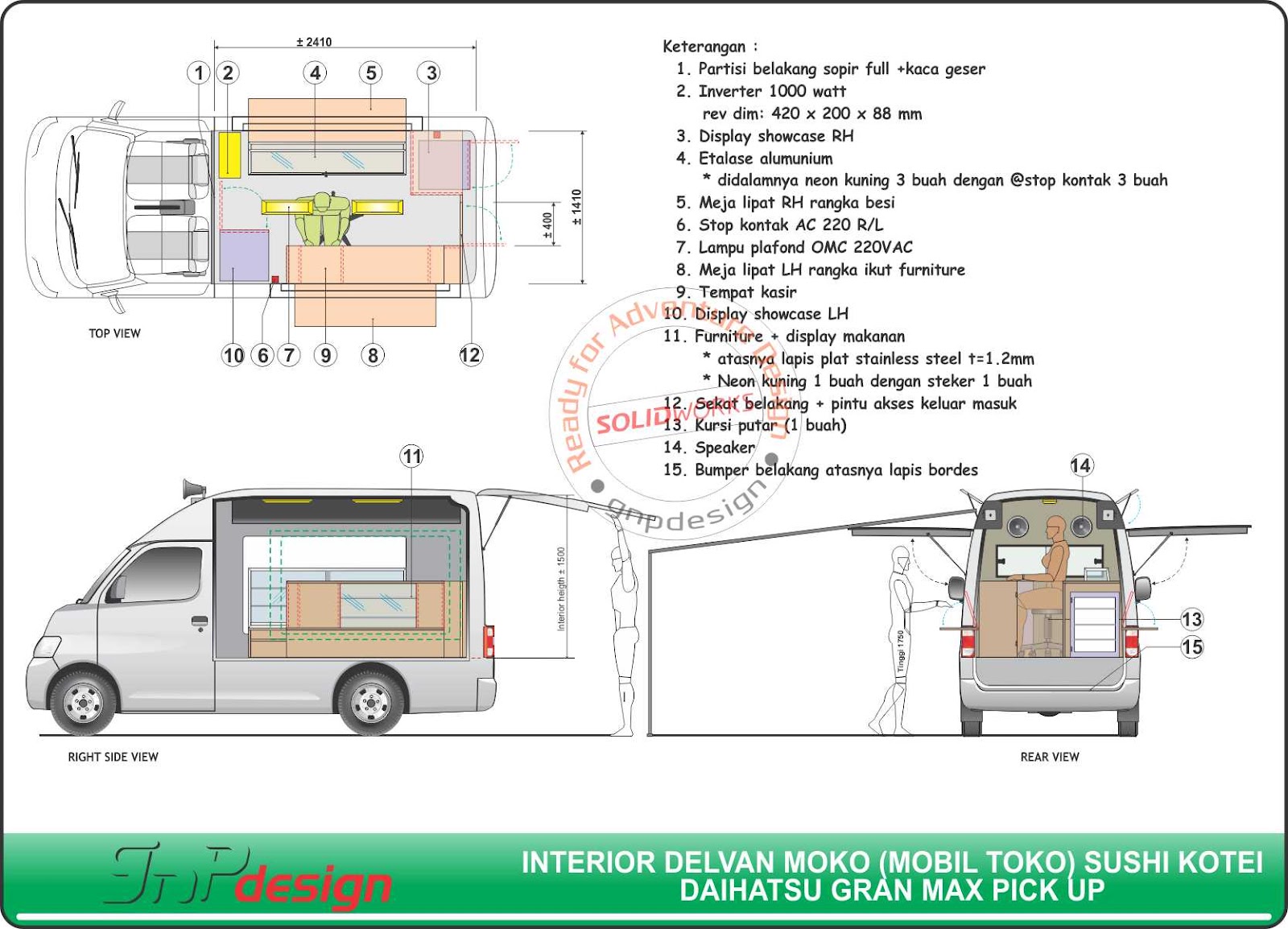 gnp design: Delvan Moko Sushi Kotei (Mobil Toko)
