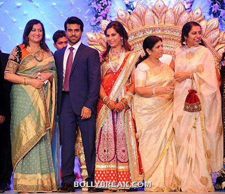 Sumalatha, Ram Charan, Upasana, Surekha, Suhasini Mani Ratnam - (15) - Ram Charan Teja's Upasana Kamineni Reception Pics