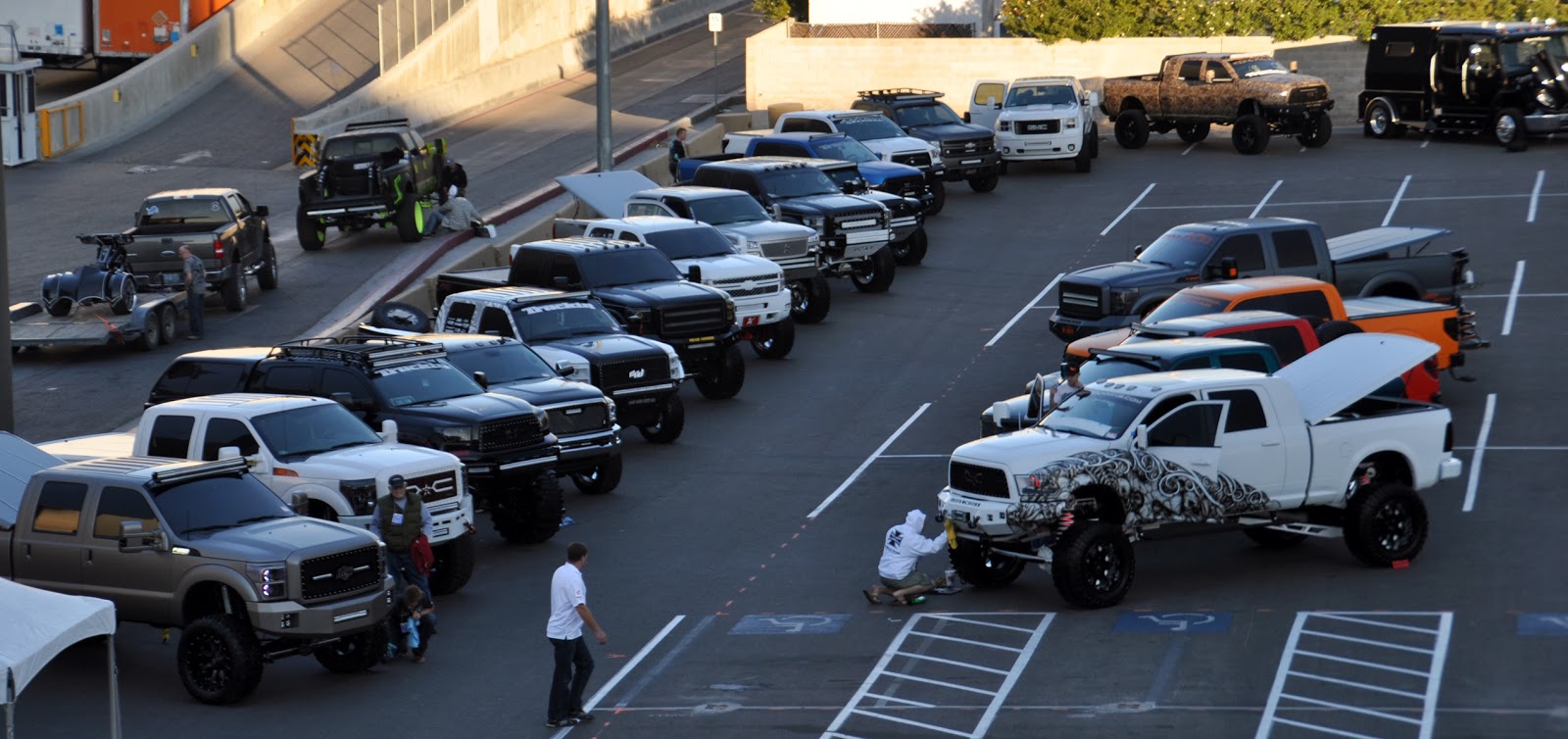 Just A Car Guy SEMA has a new display parking lot on the far South end