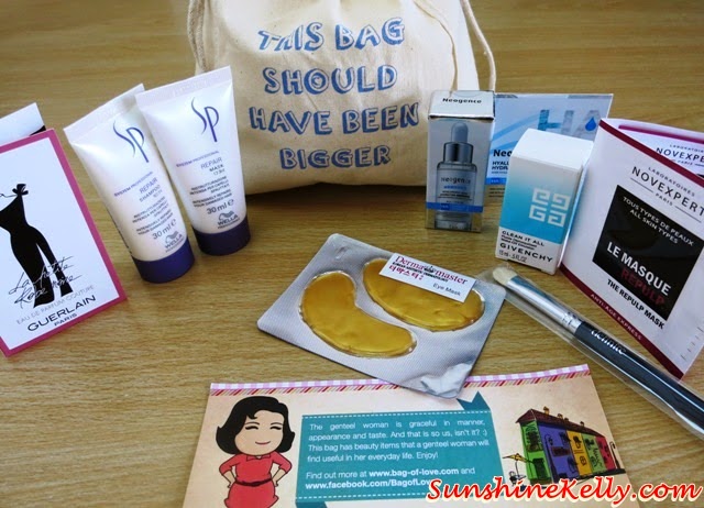 The Genteel Women Bag of Love Review, The Genteel Women, Bag of Love, beauty bag Review, beauty box review, beauty review, Wella professionals, givenchy clean, novexpert repulp mask, guerlain la petite, neogence, derma master korean, definite brushes