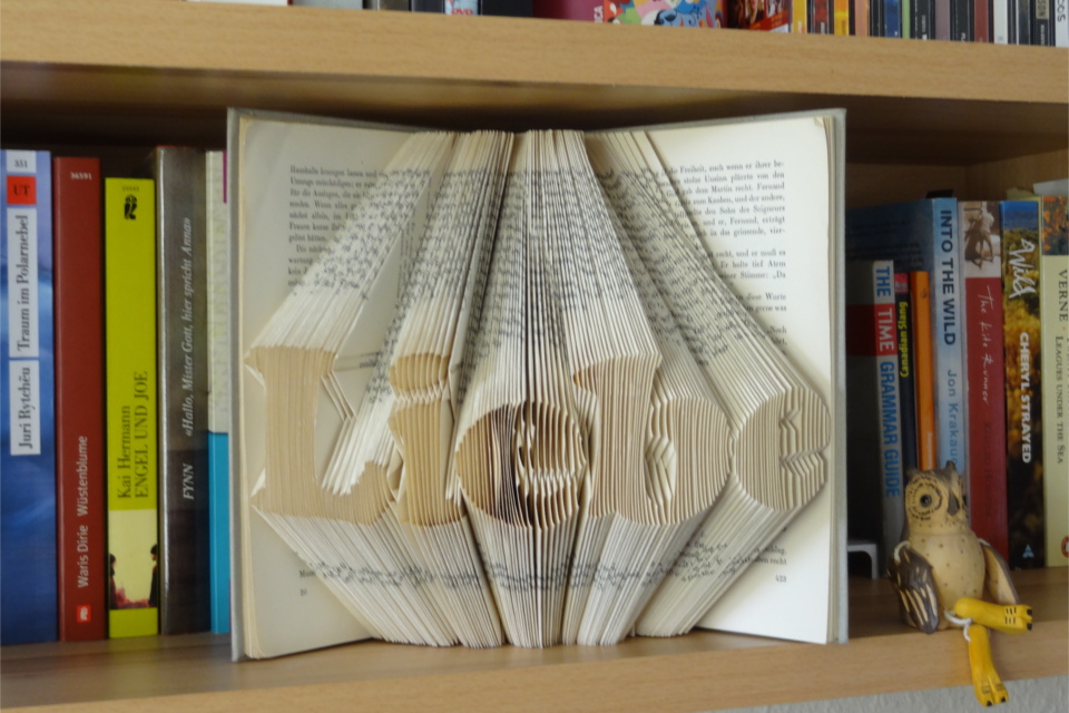 Steffi's Hochzeitsblog: DIY: Bücher falten