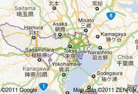 Printable Maps of Tokyo City - Tokyo Location Map