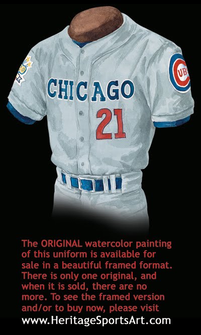 The Cubs' road uniforms had centered numbers in 1972. Here's why