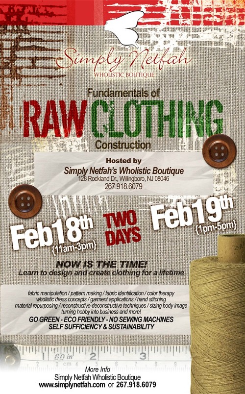 Pya Kule Design Group: Raw Clothing w/ Simply Netfah 2/18