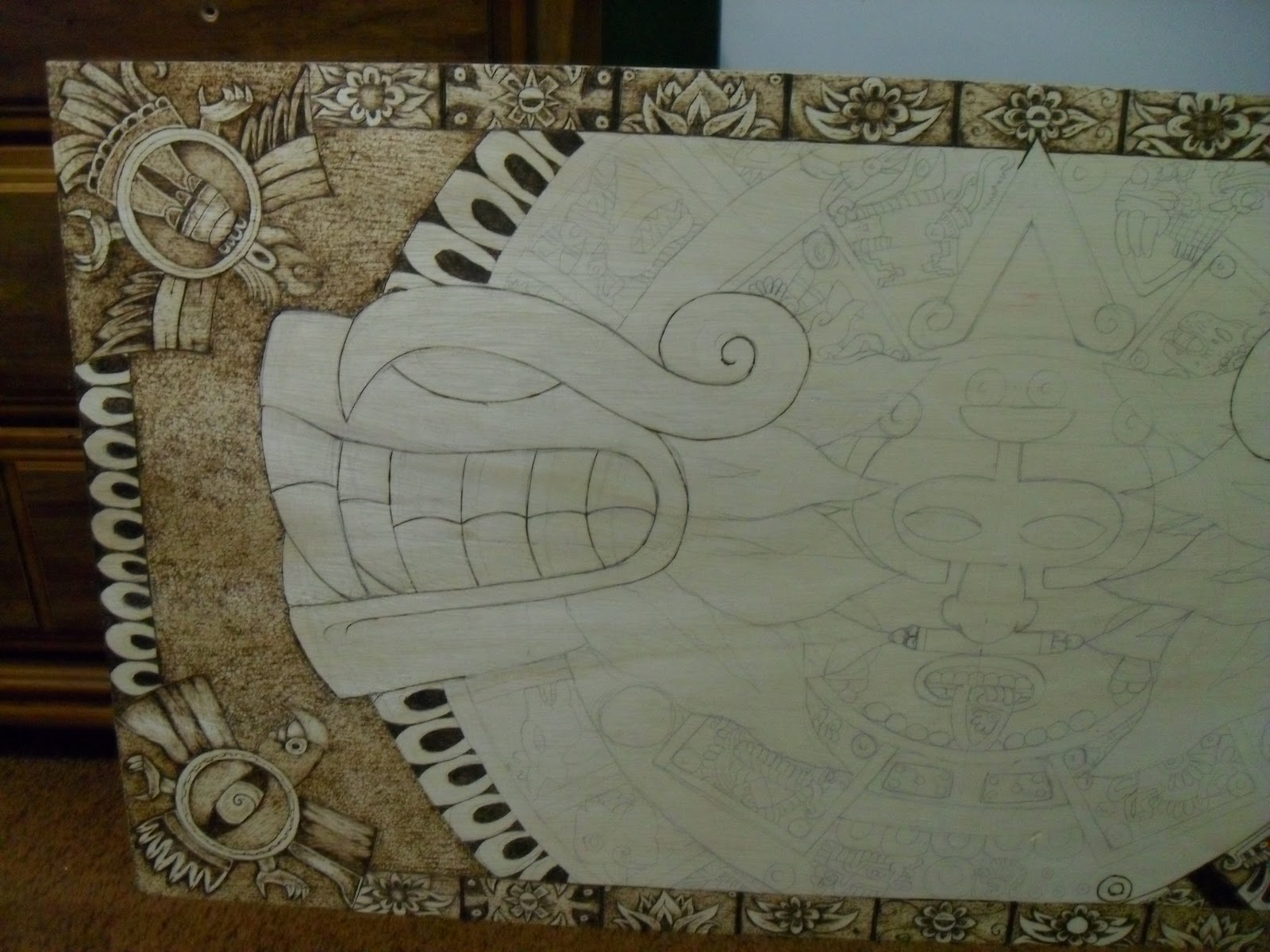 wood burning art