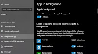Come disattivare le app in background in Windows 10