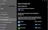 Come disattivare le app in background in Windows 10