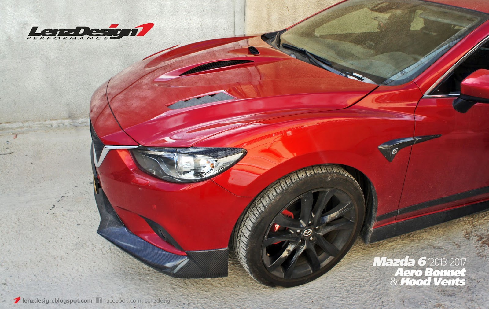 Mazda 6 GJ 2013-2018 Hood / Bonnet Lenzdesign Bodykit & Spoilers