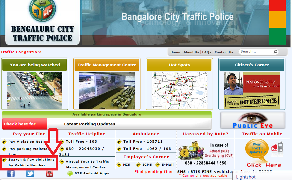 How to Check and Pay Bangalore Traffic Police Challan