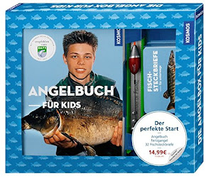 Die Angelbox für Kids: Der perfekte Start: Angelbuch, Fertigangel, 32 Fischsteckbriefe