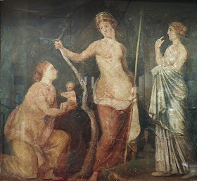 Part of a fresco from Nero's Domus Aurea in Rome, which can be found in the Ashmolean Museum in Oxford