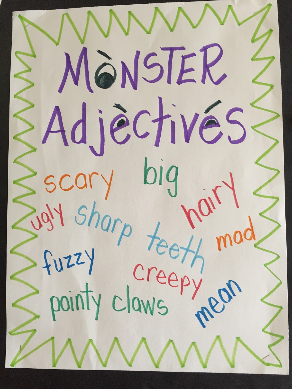 Firstieland: Monsterously Good Adjectives!
