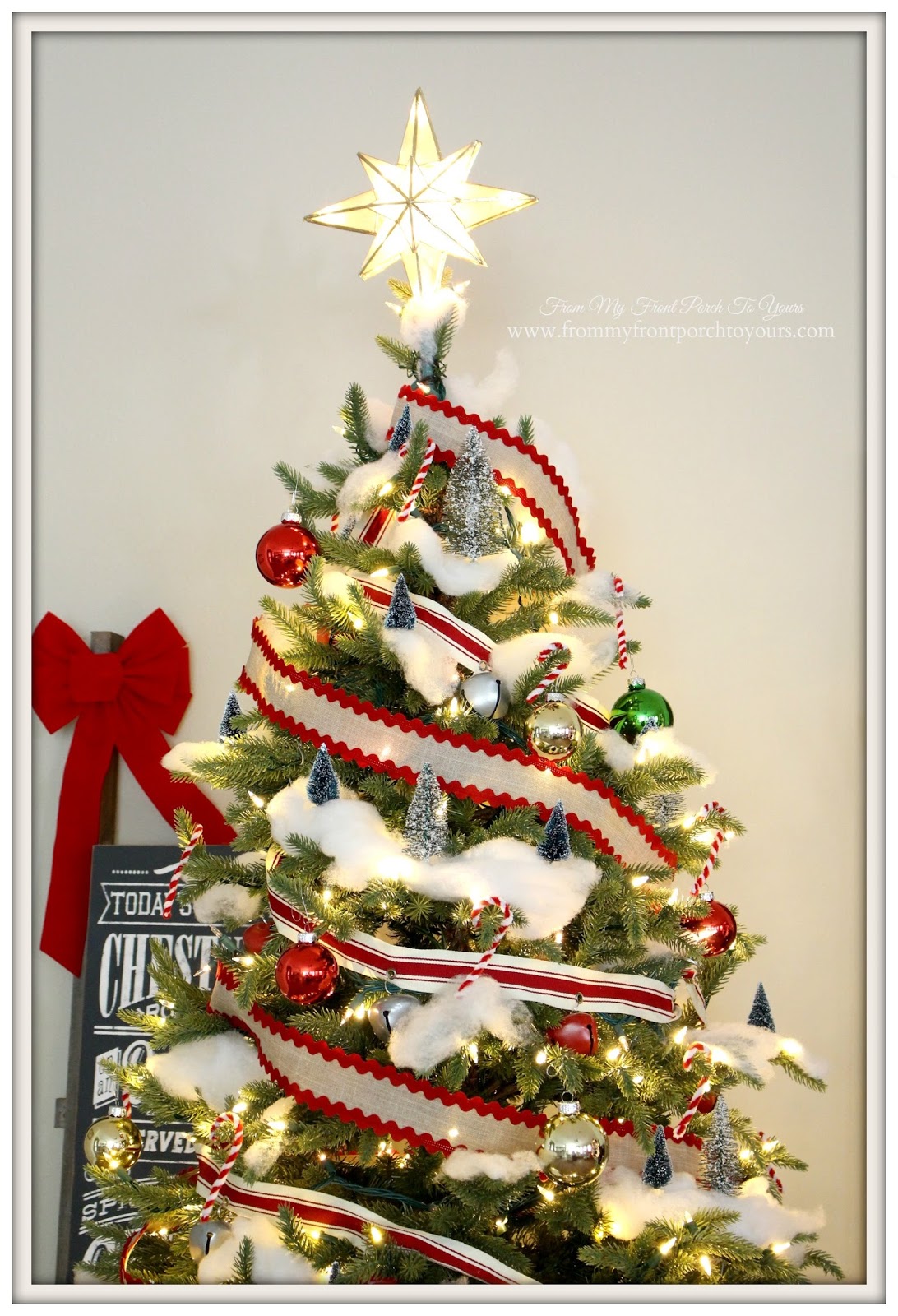 From My Front Porch To Yours Farmhouse Christmas Tree 2016 The Candy