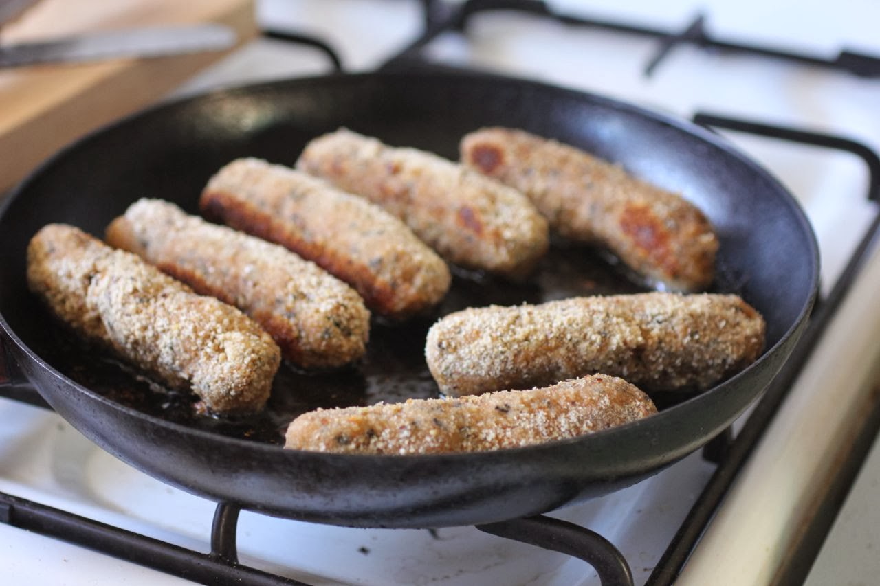 Green Gourmet Giraffe Vegan 'fish fingers' sausages