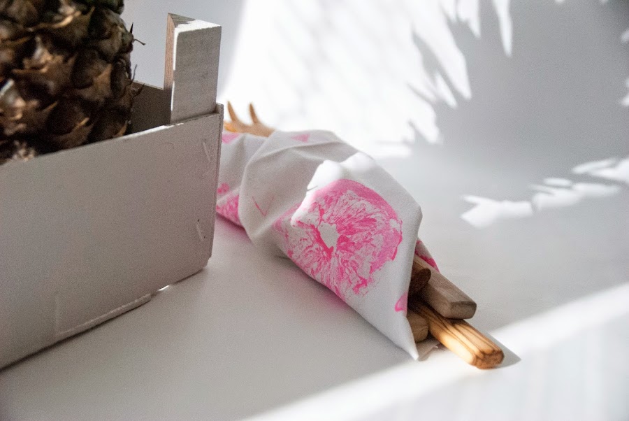 Reto pinterest estampación frutas