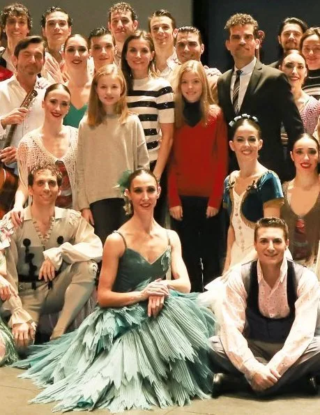 Queen Letizia, Princess Leonor and Infanta Sofia attended the 40th anniversary performance of The Spanish National Ballet