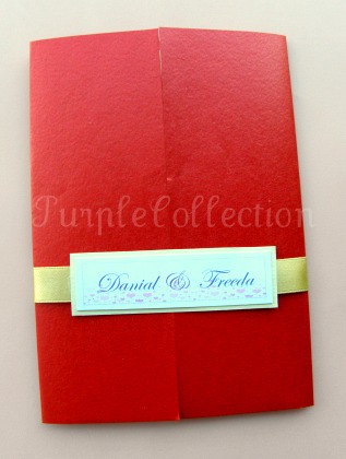 Here 39s the handmade Chinese Wedding invitation card by Danial and Freeda
