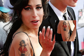 Celebrity Amy Winehouse Tattoo Design