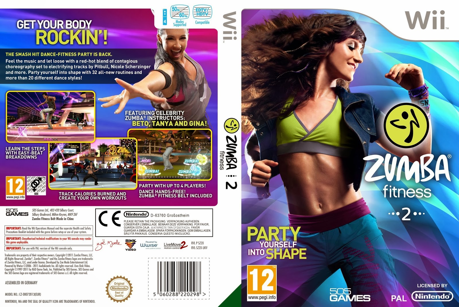 Zumba Fitness 2 Wii Ultra Capas