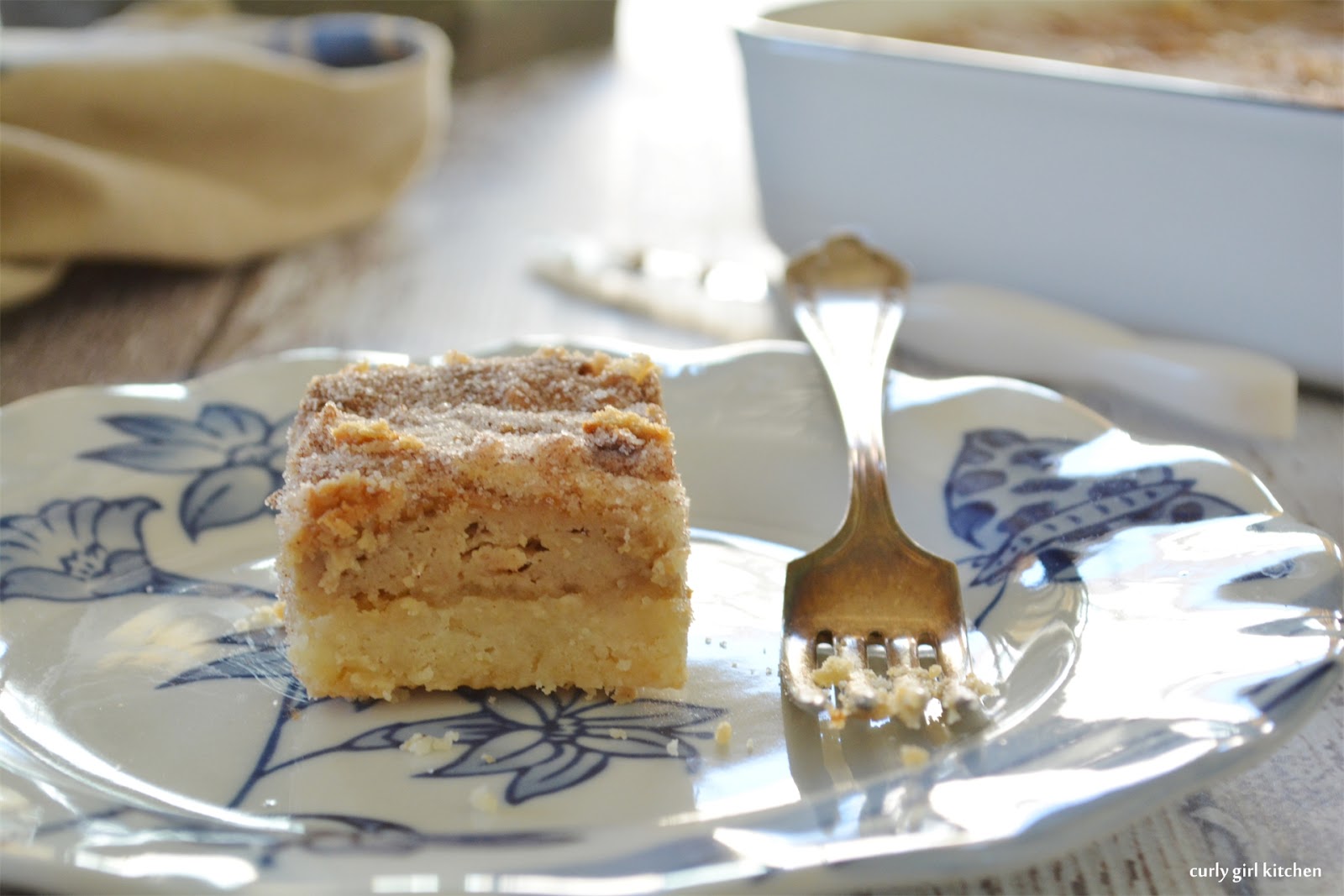 Curly Girl Kitchen Snickerdoodle Shortbread Bars