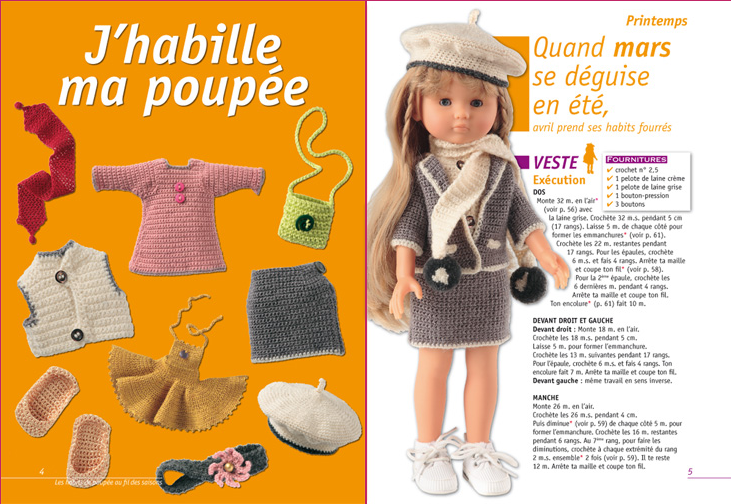 LBC CA COROLLE POUPEE LES CHERIES TENUE VETEMENT