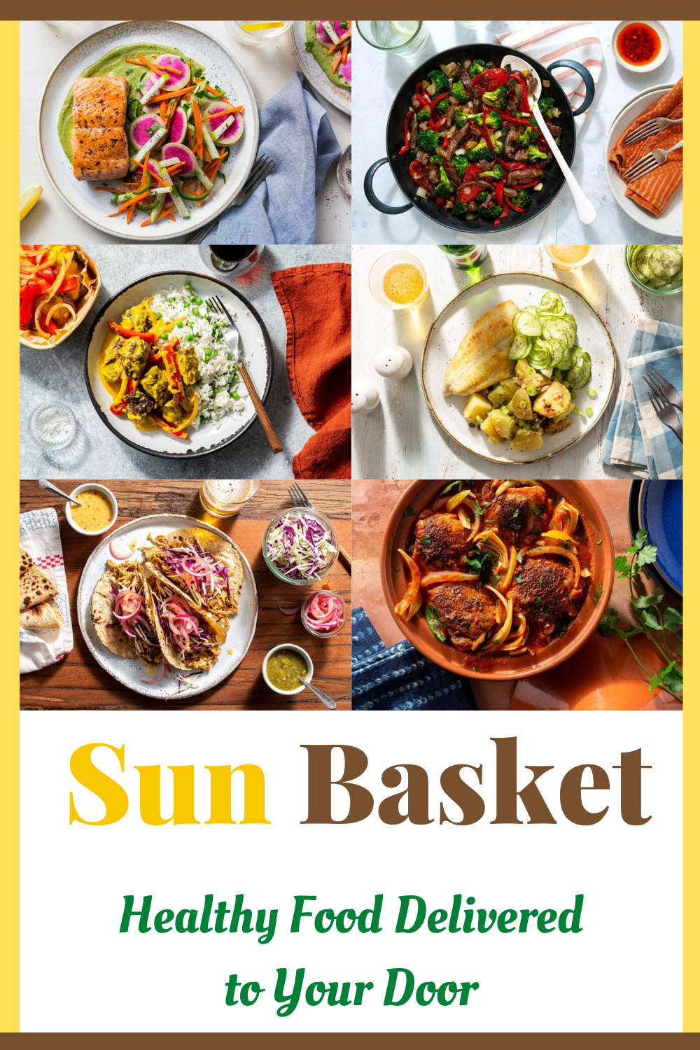 Happiness Is A Lifestyle Sun Basket = Healthy Food Delivered to Your
