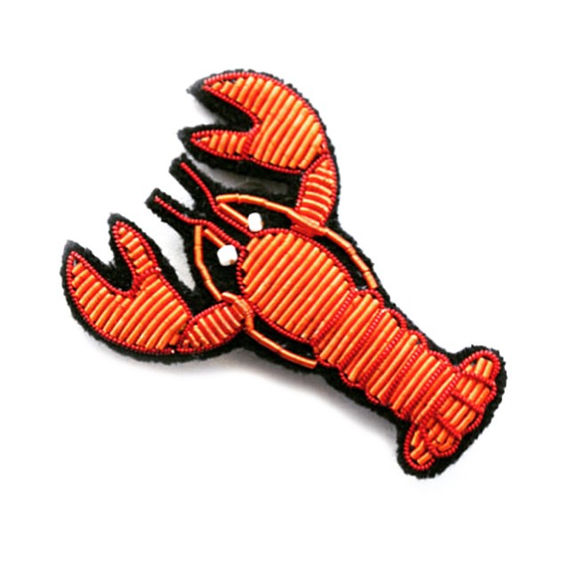 embroidered lobster patch