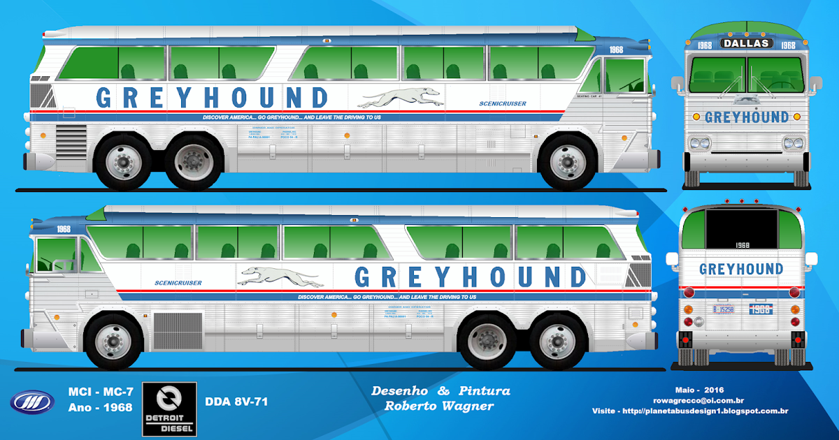 Planeta Bus Design: Greyhound - MCI - MC7