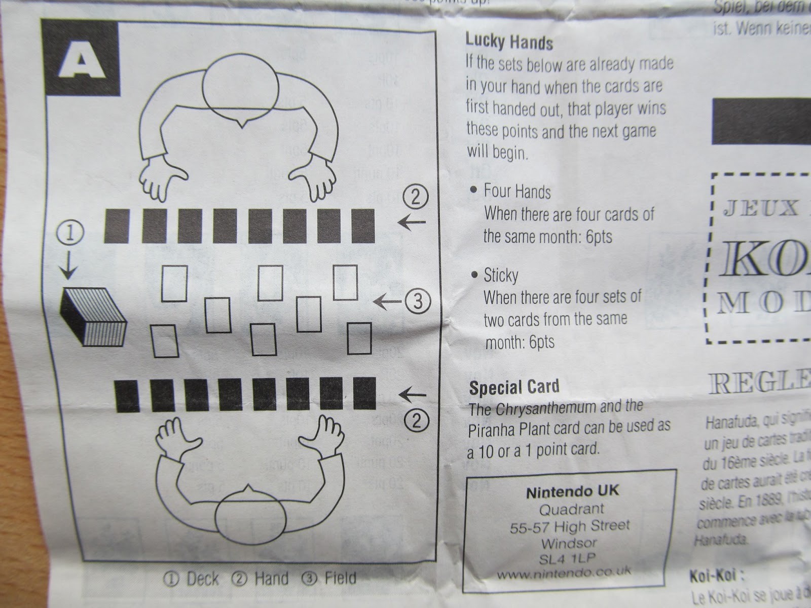 Hanafuda Hub!: Nintendo's official Koi-Koi Rules - European edition