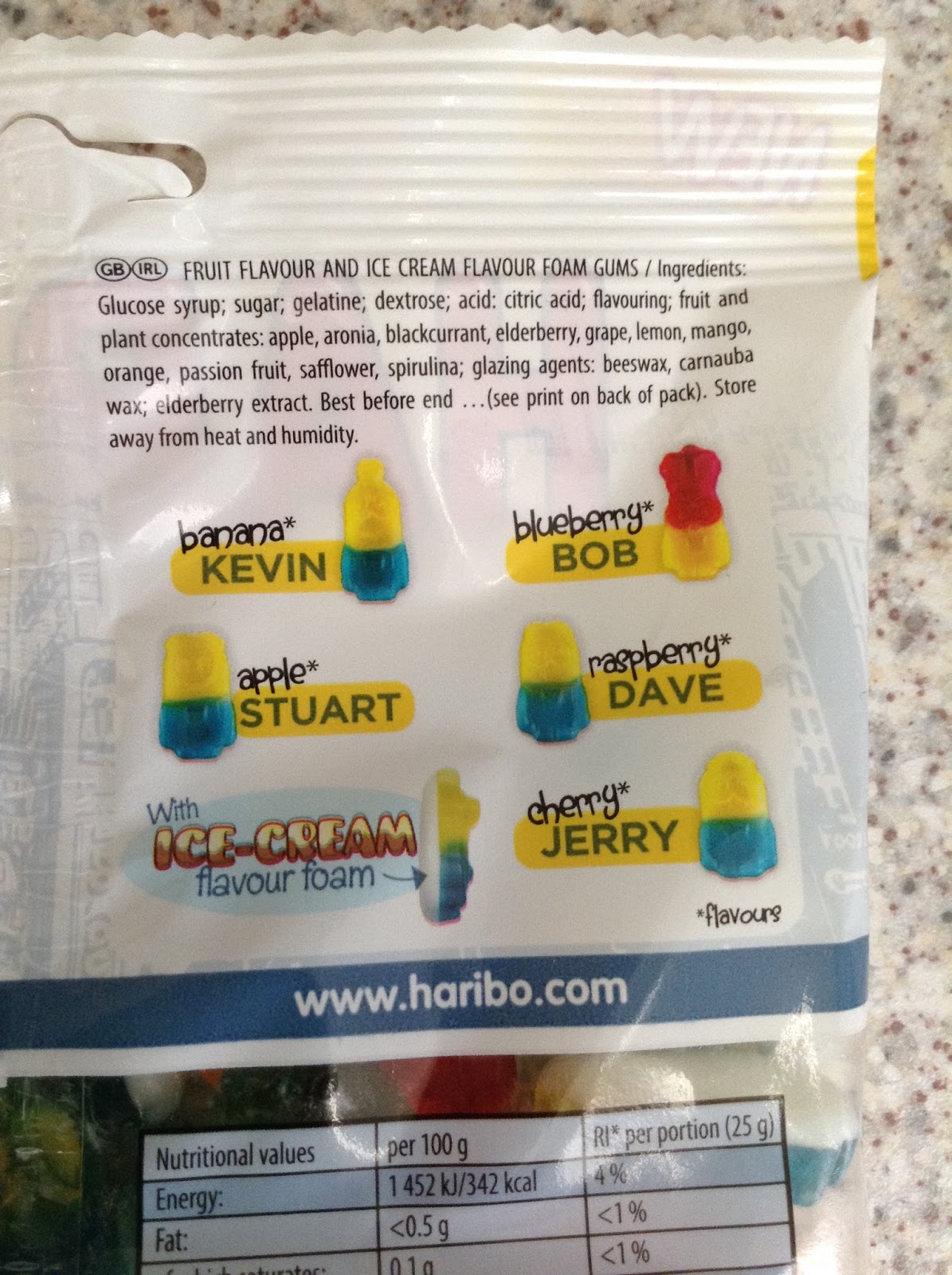 haribo banana sweets