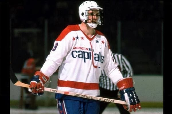 Lynch stayed in the lineup, using a lacrosse mask to protect his tender jaw, and played 233 games with the Caps. (Book Pg. 138)