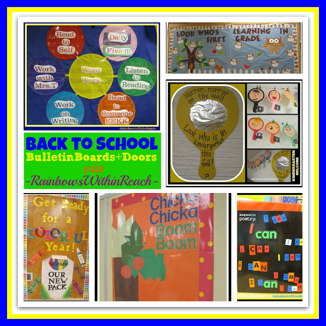photo of: Back to School Bulletin Boards and Walls (RoundUp via RainbowsWithinReach) 
