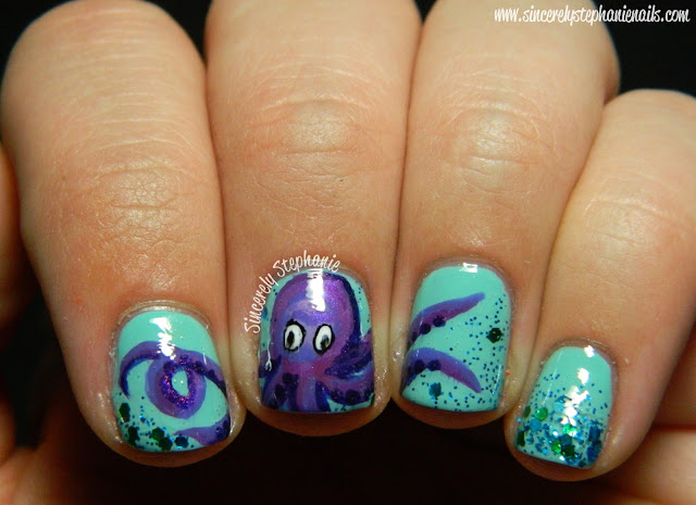 octopus nail art