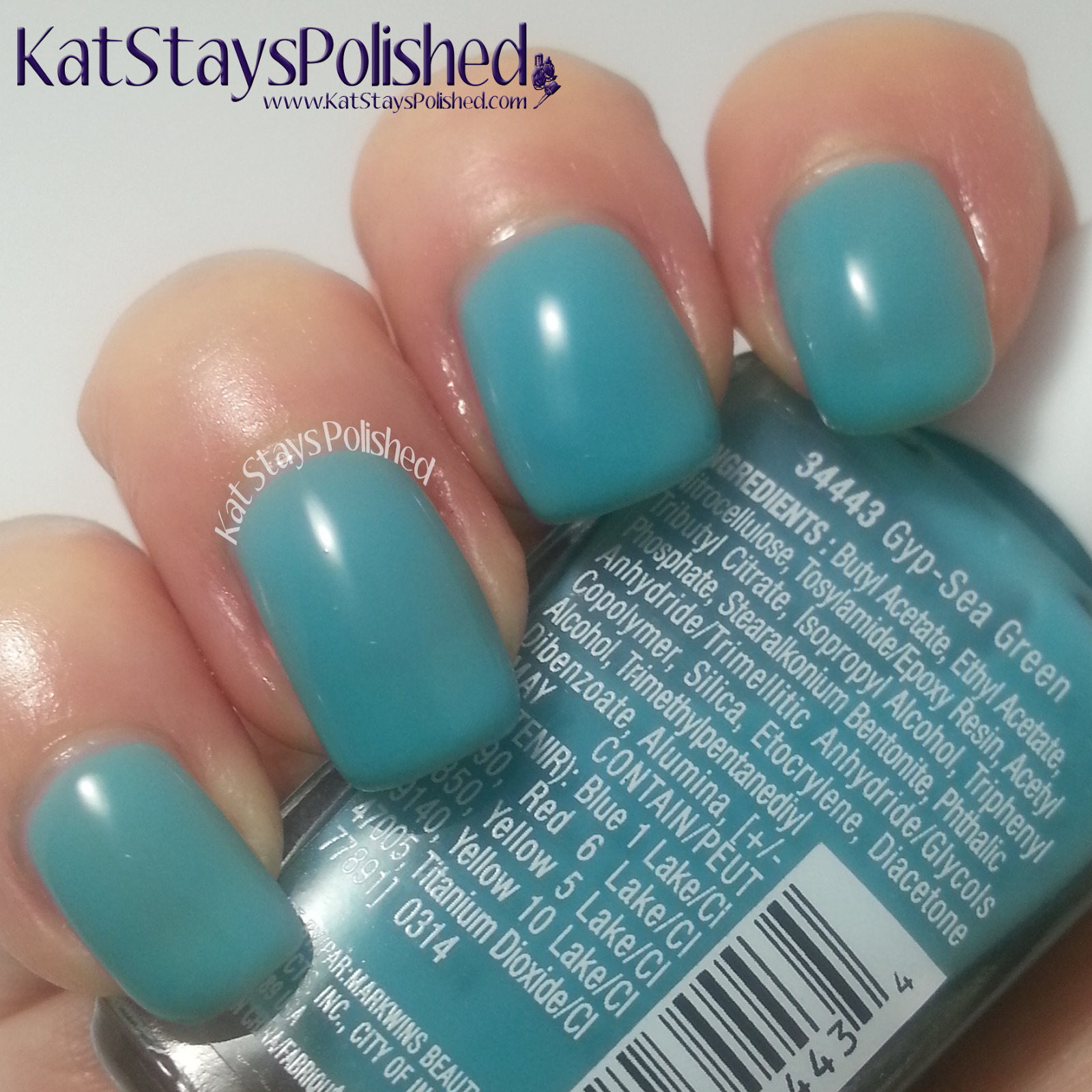 Wet n Wild Summer Festival Nail Color - Gyp-Sea Green | Kat Stays Polished