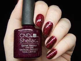 CND Shellac Garnet Glamour @chalkboardnails