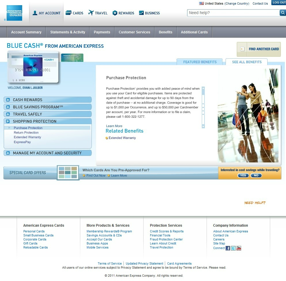 American Express Purchase Protection Failure