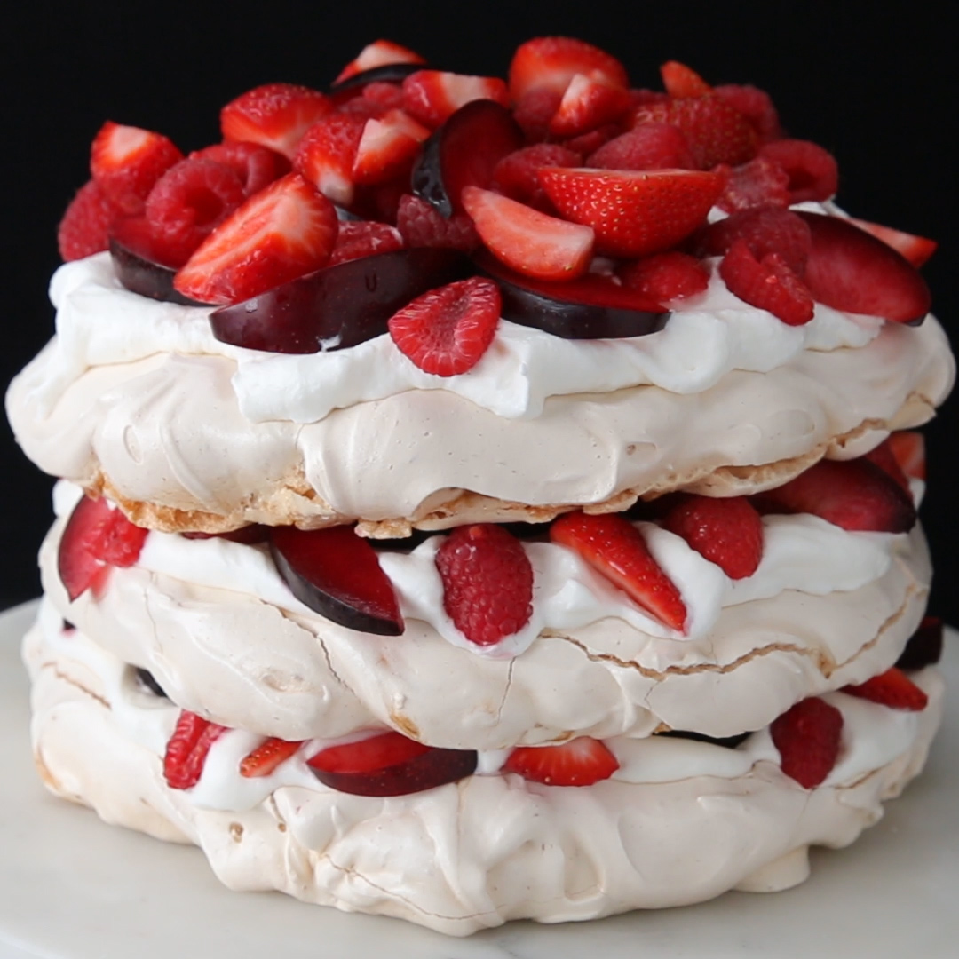 Berries And Cream Cloud Cake pastry recipes