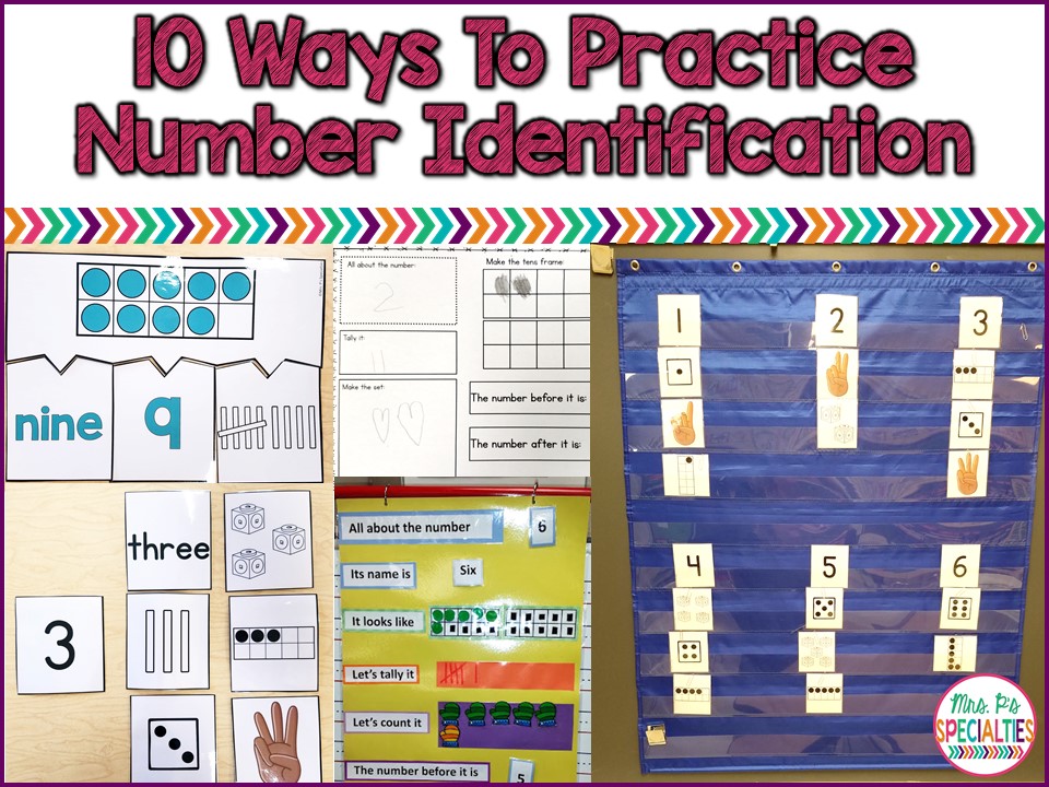 10 Ideas For Practicing Numbers · Mrs. P's Specialties