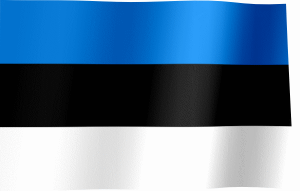 Waving Flag of Estonia (Animated Gif)