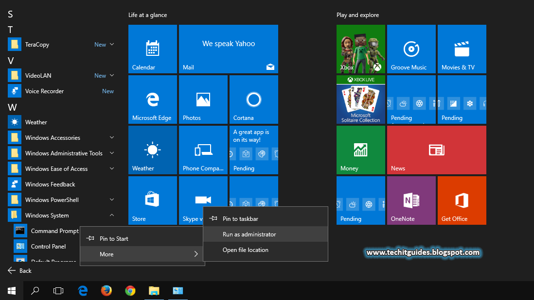 Open Elevated CMD (Admin Privileges) in Windows 10, 8, 7