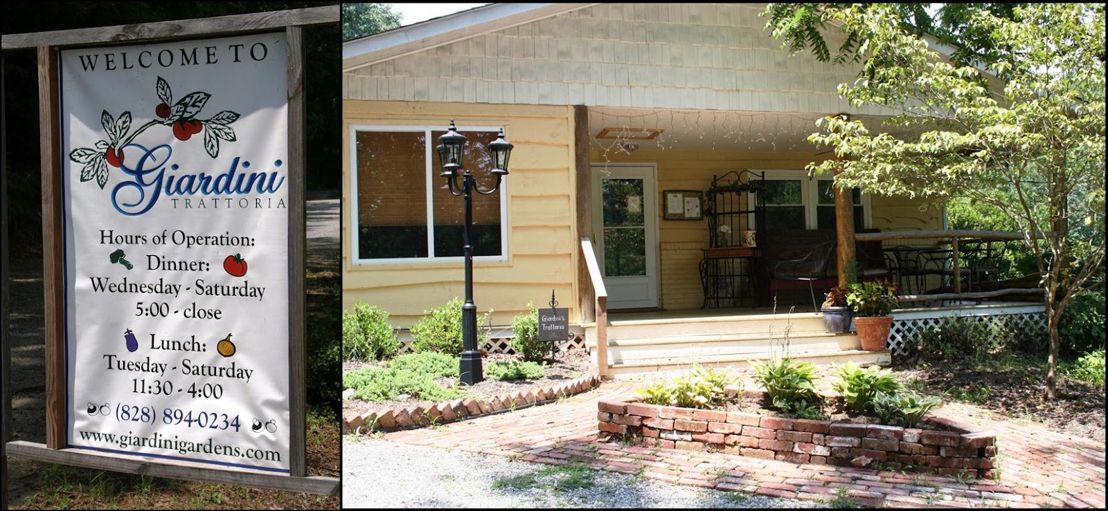 Derbyshire Life In Tryon, NC Local Eats Giardini in Columbus, NC