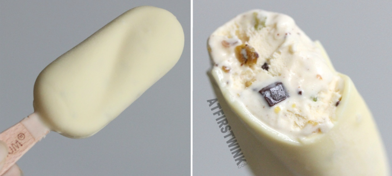 Chocolate ice cream bar Magnum Mini Mauritshuis collection - white chocolate and pistachio