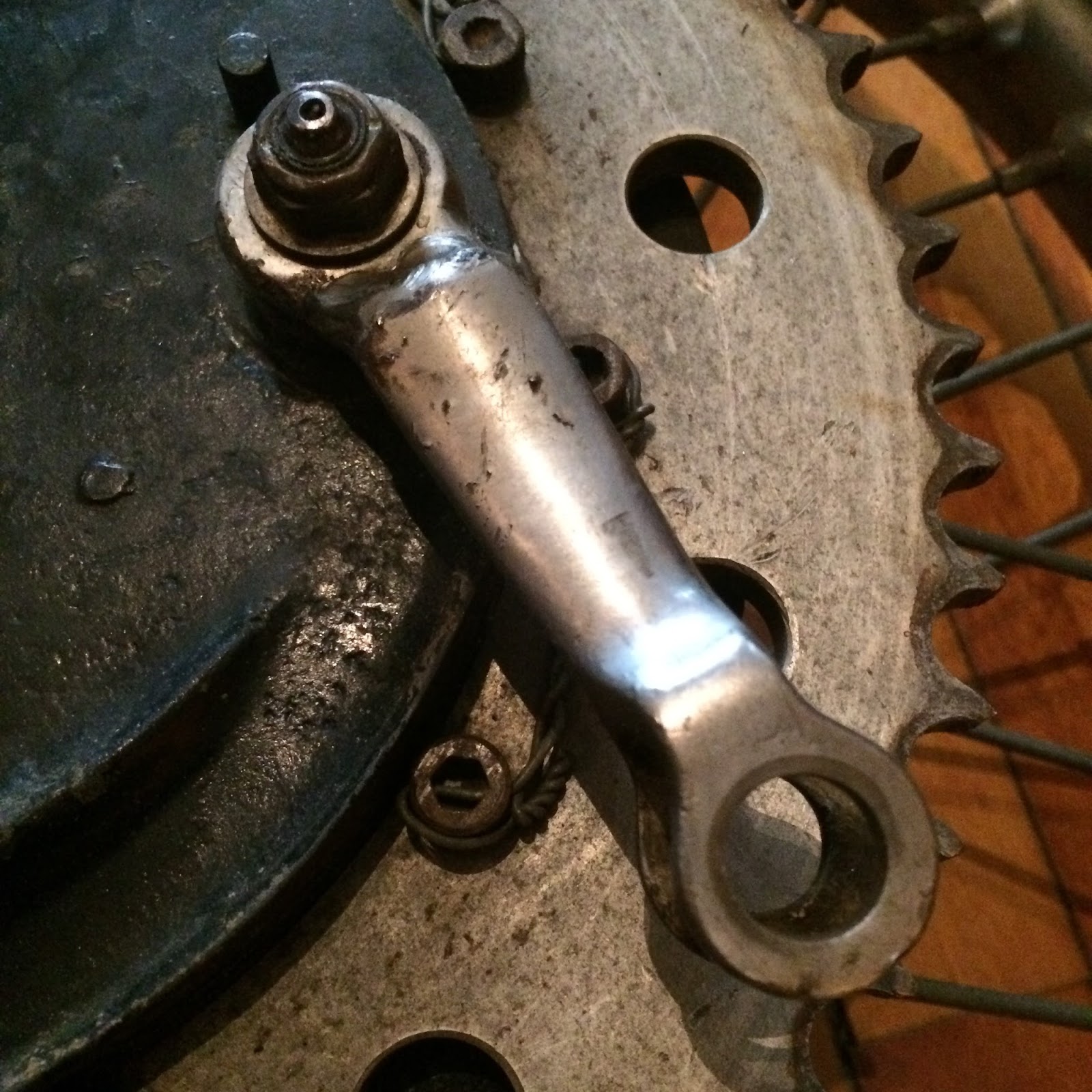 SOLO MOTORCYCLE WORKS On The Bench Manx Norton rear brake