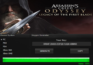 ASSASSIN'S CREED ODYSSEY: LEGACY OF THE FIRST BLADE KEY GENERATOR KEYGEN FOR FULL GAME + CRACK