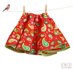 Toddler reversible skirt pattern
