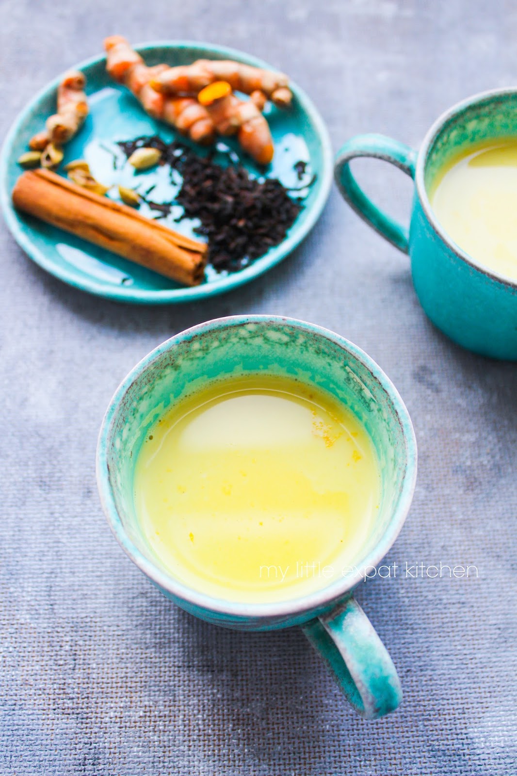 My Little Expat Kitchen Ginger and turmeric tea with spices
