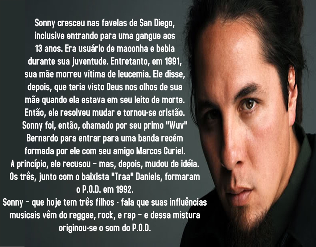 Rock Book História de Sonny Sandoval da Banda P.O.D.